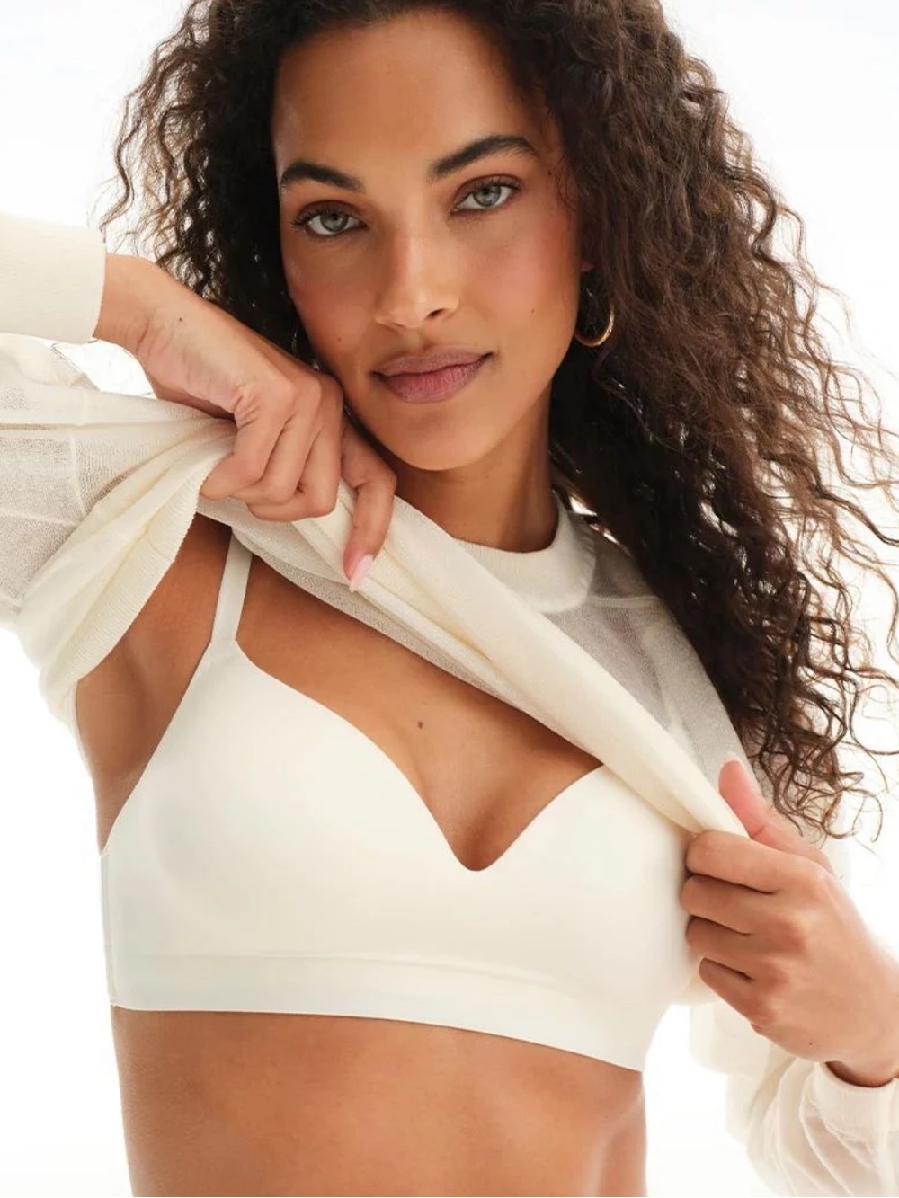 NWT Soma Enbliss Wireless Bra Ivory 40D